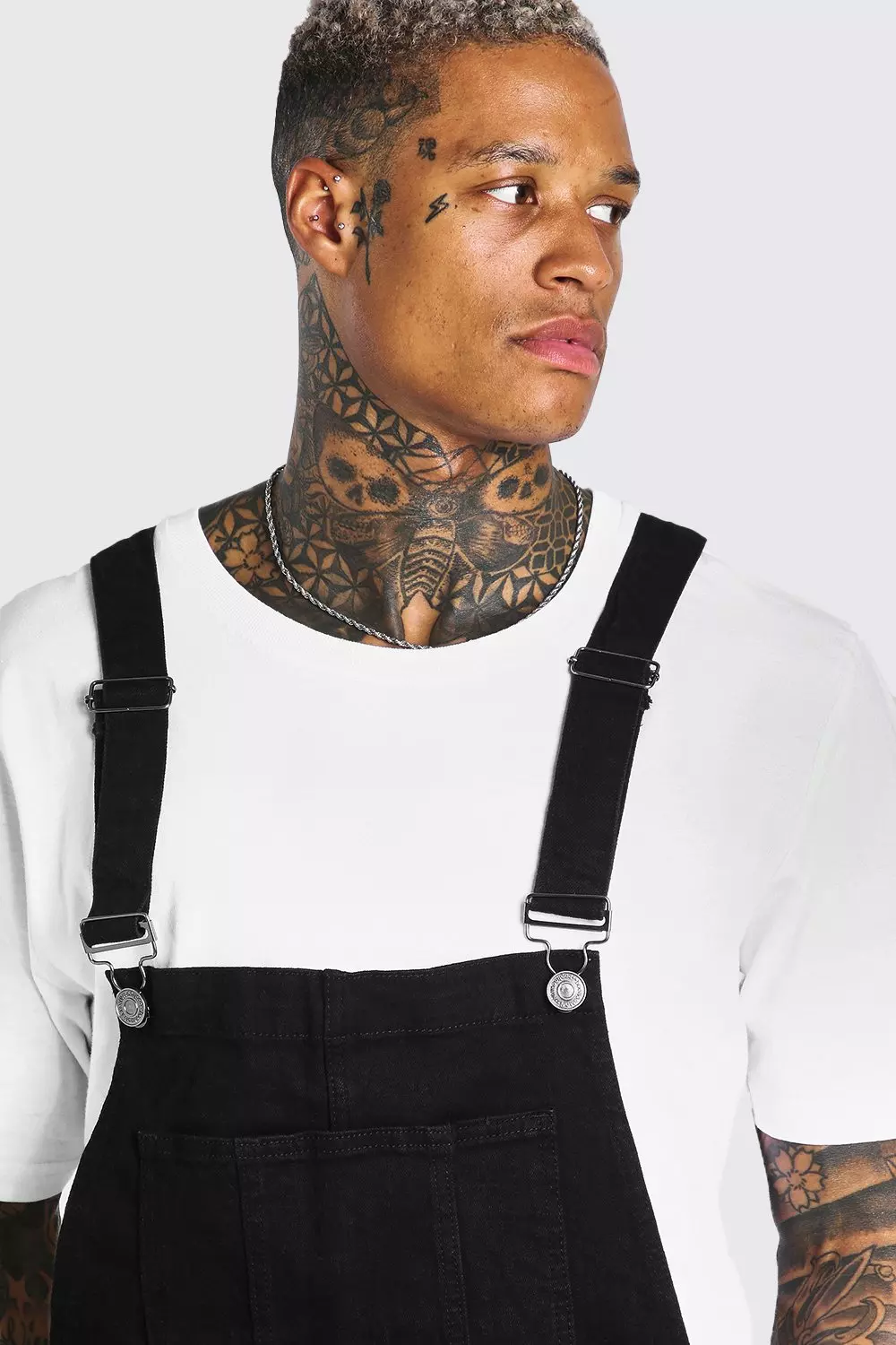 Skinny store black dungarees